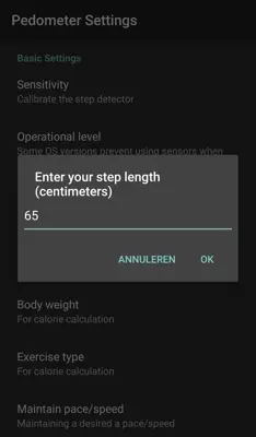 pedometer android App screenshot 0