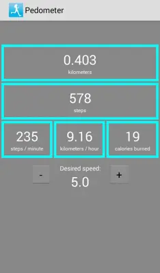 pedometer android App screenshot 3